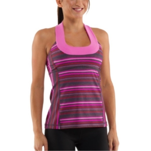 Lululemon Scoop Neck Tank Elevation Space Dye / Smoky Rose Size 6 Pink - Picture 1 of 10